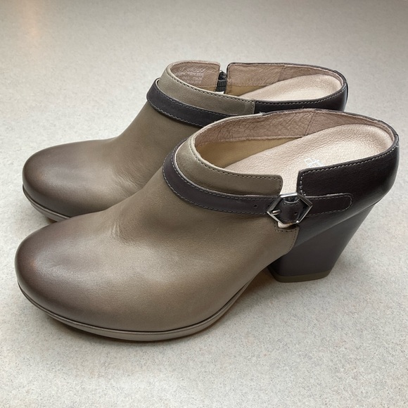 Dansko Malissa Heeled Mule 37 Stone Burnished NWOB - Picture 2 of 11
